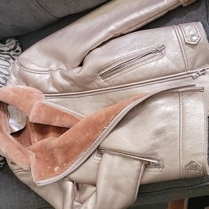 Zara Pearlescent Bomber Jacket